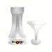 2 pc 8 oz Martini Glasses.  Clear  4 ct