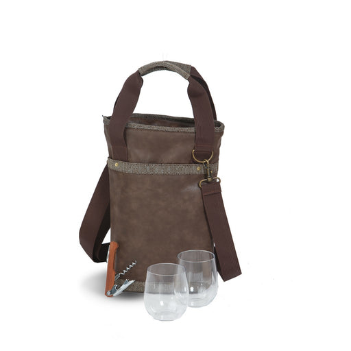 Omega Single Bottle Bag - Expresso