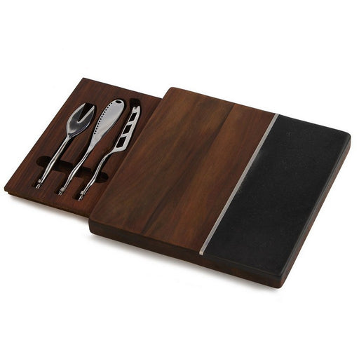 Piazza Marble Cheese Board -Black