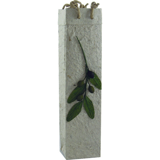 OB1 Branch Natural  - Handmade Paper Olive Oil Bottle Bags - Must order in 6's