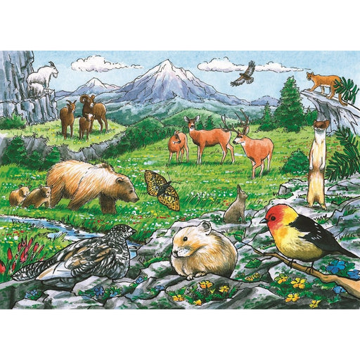 Rocky Mountain Wildlife Tray Puzzle 35 piece Puzzle