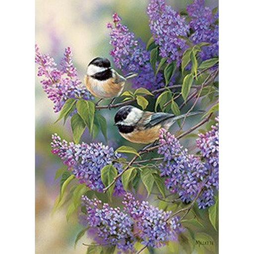 Chickadees & Lilacs 1000 piece