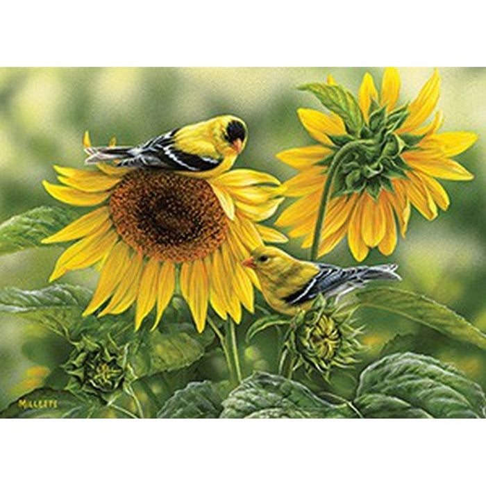 Sunflowers & Goldfinches 1000