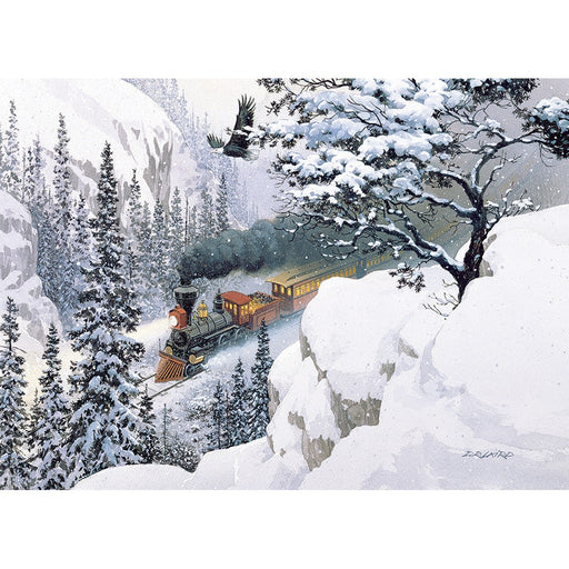 Snow Mountain Train 1,000 Piece Puzzle