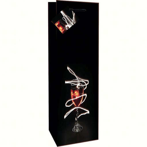Printed Paper Single Wine Bag - Firefly - Must order in 6's
