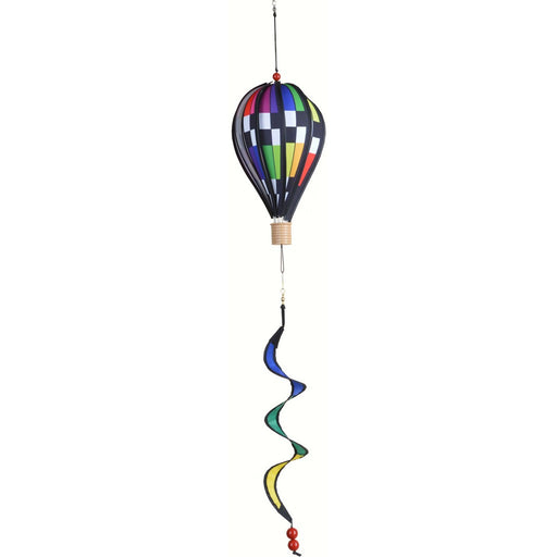 Hot Air Balloon Checkered Rainbow Small