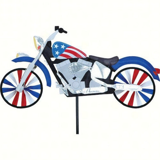 22 inch Patriotic Motorcycle Spinner