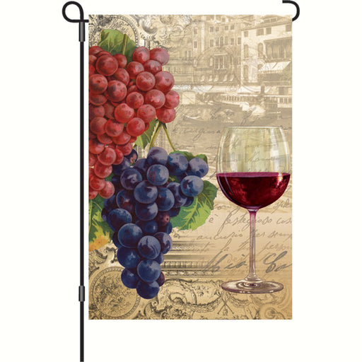 Vintage Wine Garden Flag