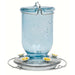 Antique Wide Blue Glass Hummingbird Feeder Must order in 2's