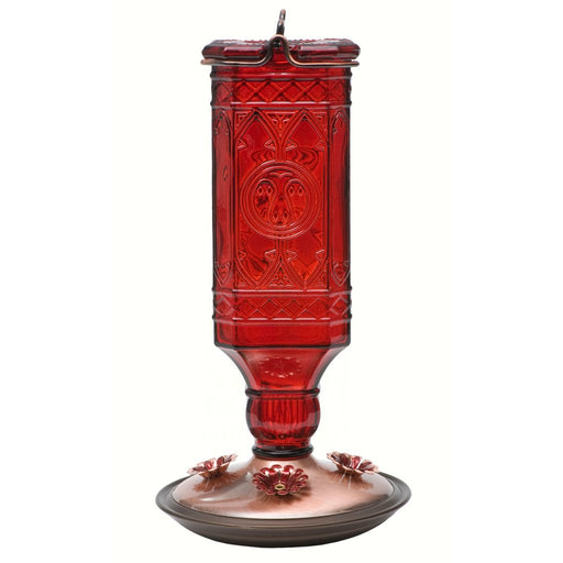 Red Square Antique Hummingbird Feeder (must order in 2's)