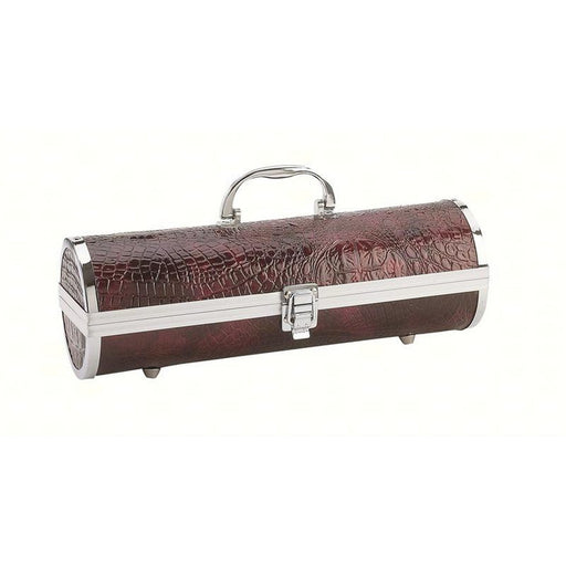 Gala Wine Purse - Burgundy Croc