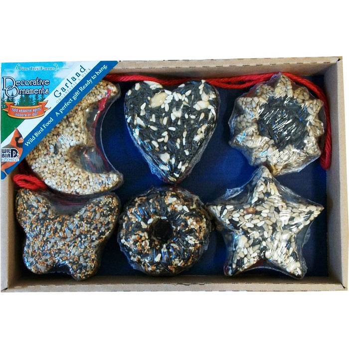 6 Pack Garland Seed Ornaments