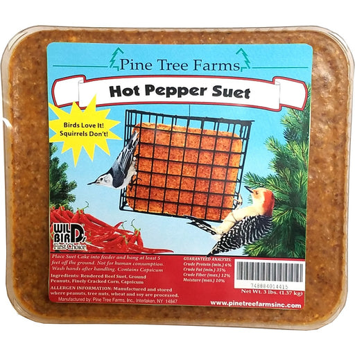 Hot Pepper 3 lb Suet Cake