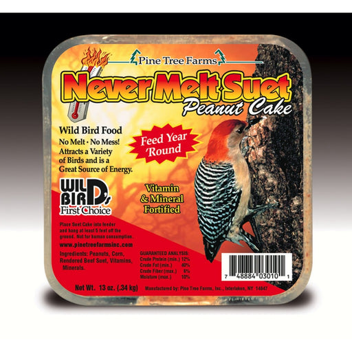 Never Melt Suet Peanut 12 oz Must order in 12's