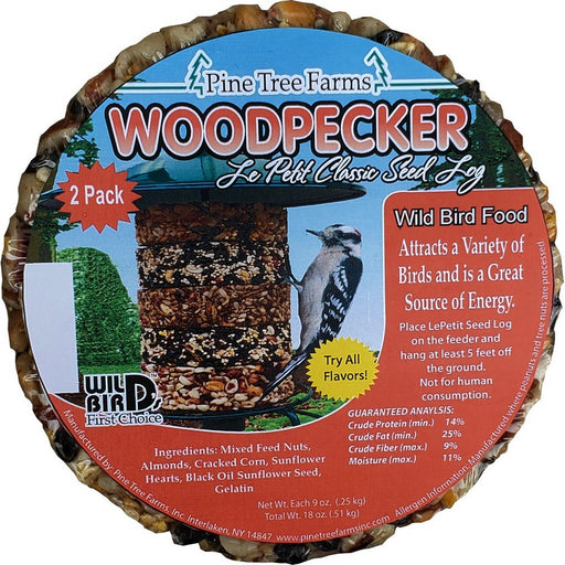 Le Petit Woodpecker Classic Seed Log 2 Pack