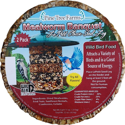 Le Petit Mealworm Classic Seed Log 2 pack