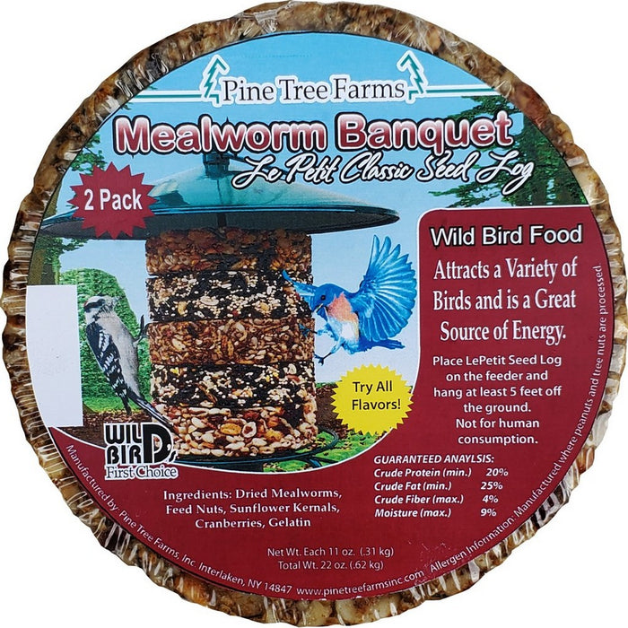 Le Petit Mealworm Classic Seed Log 2 pack