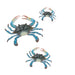 Blue Crab Wall Decor - Set of 3