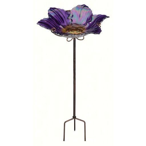 Purple Bird Bath/Feeder withStake