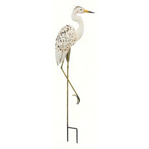 Solar Bird Stake Egret