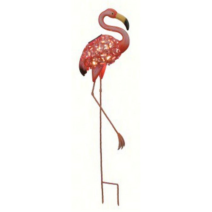 Solar Bird Stake Flamingo