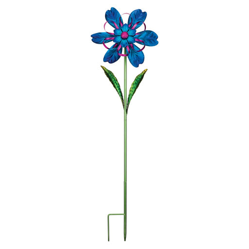 Blue Flower Spinner Stake