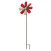 Rustic Flower Wind Spinner  Red
