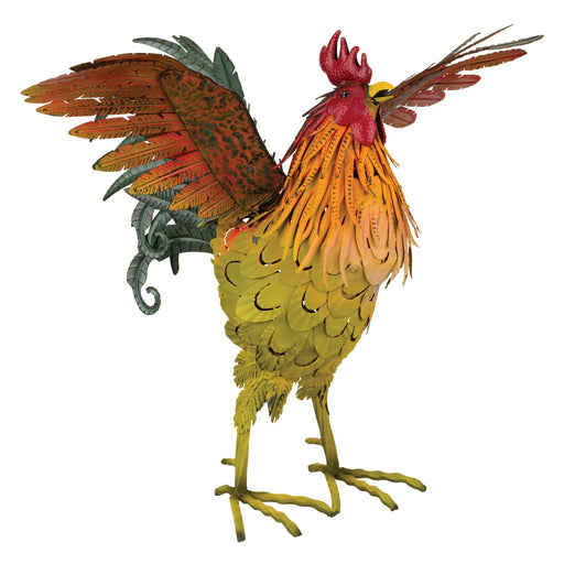Napa Rooster Decor 21 inch Wing Up