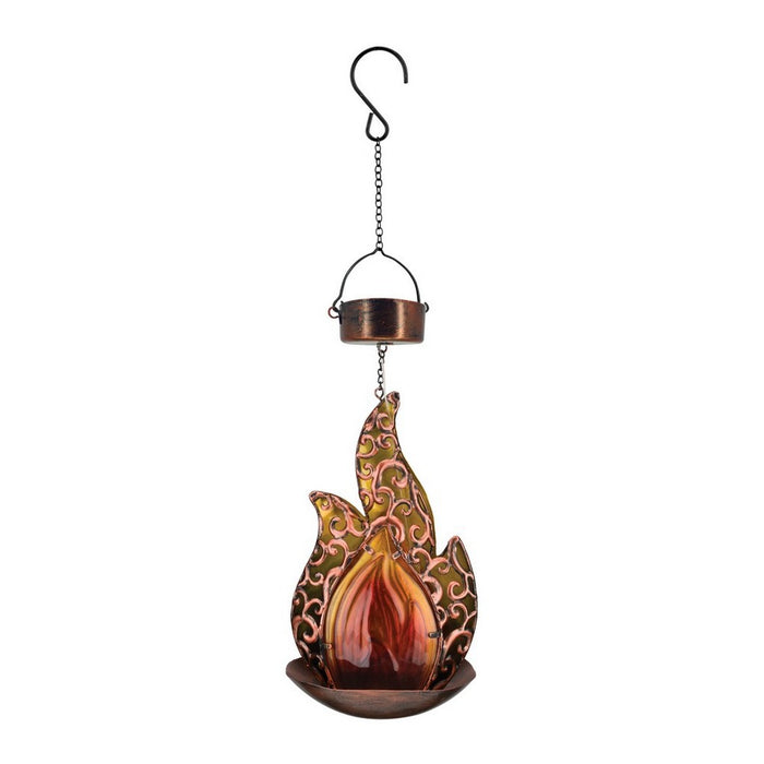 Blaze Solar Hanging Lantern Amber