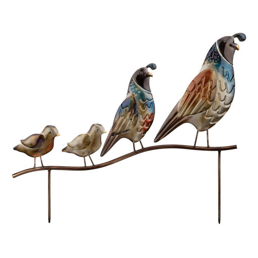 Metallic Quail Family Stake