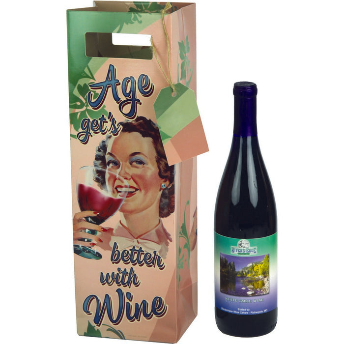 Age Better with Wine Wine Gift Bag