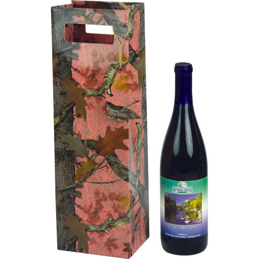 Pink Camo Wine Gift Bag