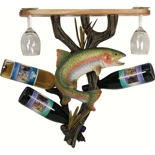 Trout Wine Shelf Holder