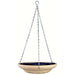 Glazed Bird Bath-Blue