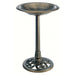 Pedestal Bird Bath Ant. Bronze