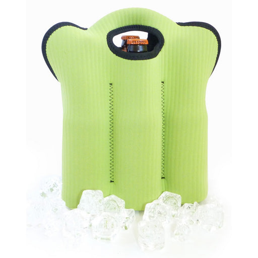 RN6 Green - Insulated Neoprene Bottle Bags