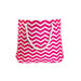 Straw Beach Bags with Pocket - Pink Chevrons