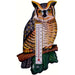 Great Horned Owl Small Window Thermometer