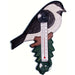 Chickadee on Branch Small Window Thermometer