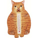 Fat Orange Tabby Cat Small Window Thermometer