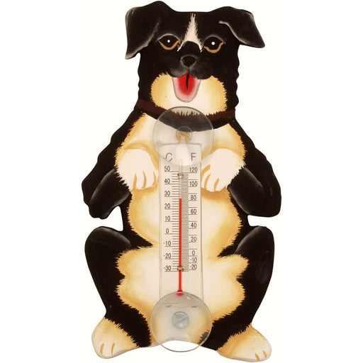 Begging Mutt Small Window Thermometer