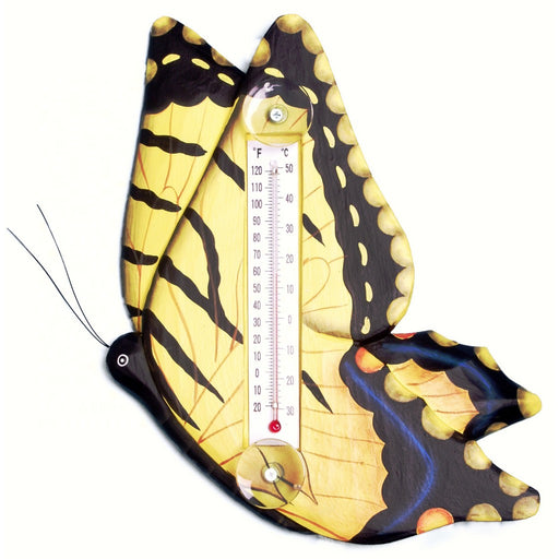 Yellow Swallowtailed Butterfly Small Window Thermometer