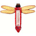 Red Dragonfly Small Window Thermometer