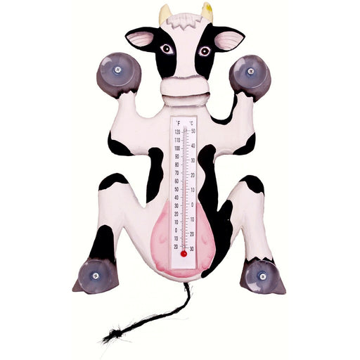 Climbing Cow Small Window Thermometer