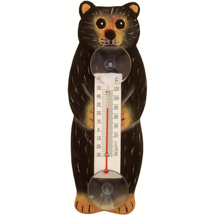Brown Bear Small Window Thermometer