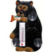Black Bear with Trout Small Window Thermometer