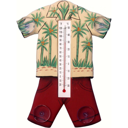 Hawaiian Shirt Small Window Thermometer