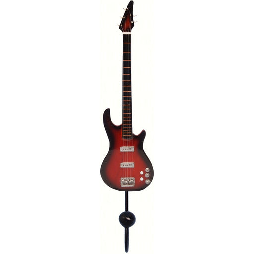 Red & Black 5-String Bass Guitar Single Wallhook