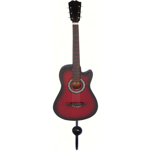 Red & Black Acoustic Guitar Single Wallhook