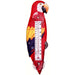 Red Parrot Large Window Thermometer